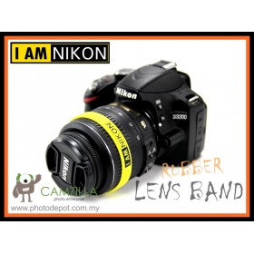 NIKON Logo Silicone Rubber Lens Band , Flash Band , Wrist Band 